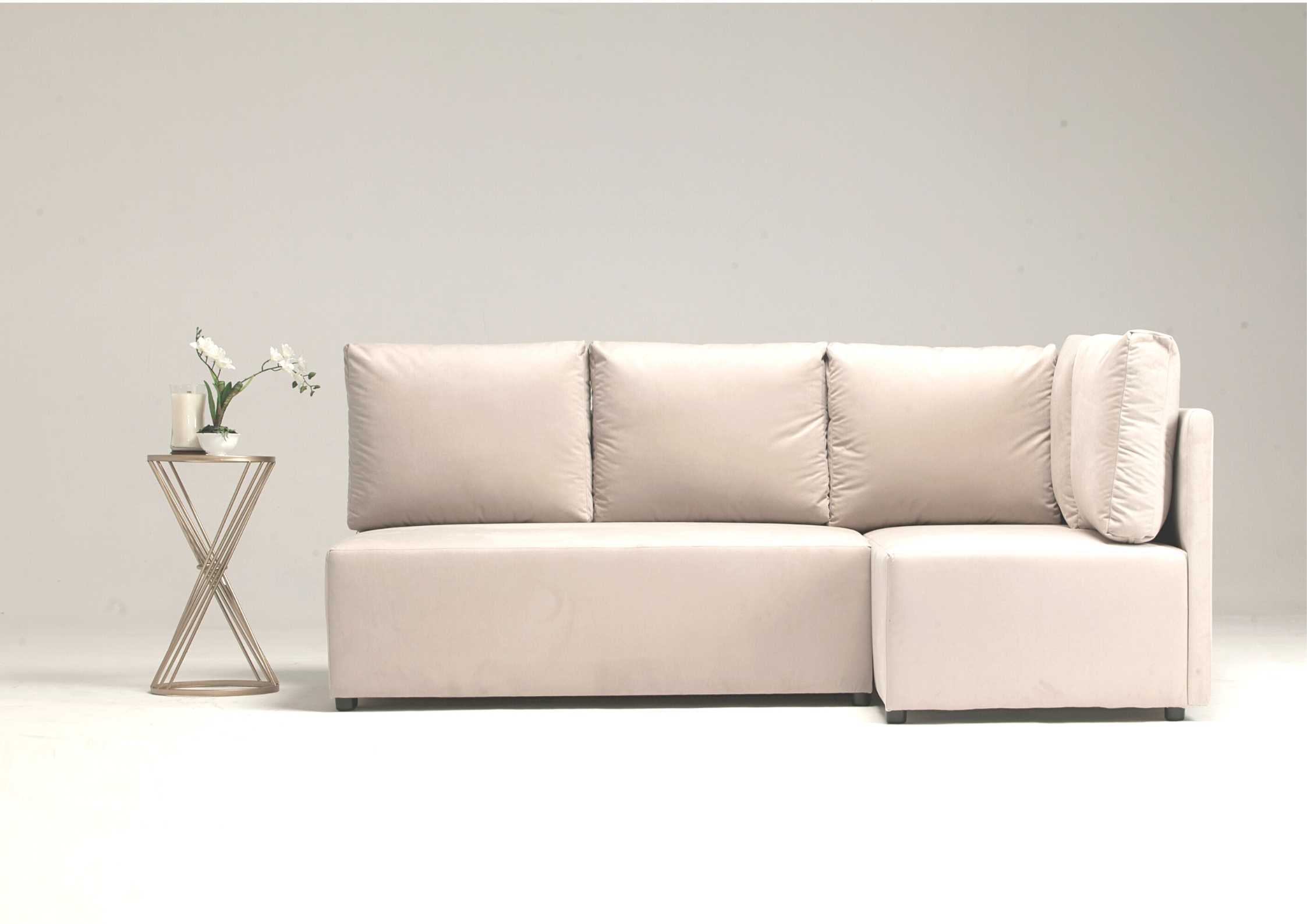 Lewy beżowy narożnik otwierany